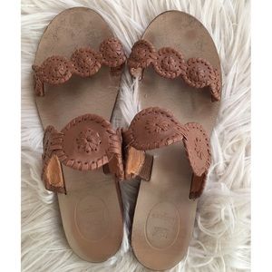 Jack Rogers Lauren Whipstitch Detail Slides